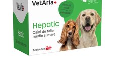 VETARIA+ Hepatic pentru caini de talie medie si mare, M-XL, cu pui, 30 capsule