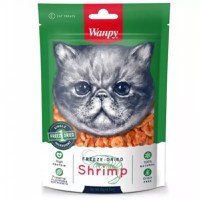 WANPY Freeze Dried, Creveți, punguță recompense monoproteice pisici, 20g - 2