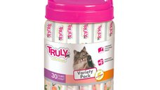 WANPY Lickable Treats Variety Pack pentru Pisici - Pește și Carne, Fără Cereale, 420g