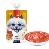 WANPY Tasty Meat Paste, XS-M, Vită, punguță recompense câini, (piure), 90g - 3