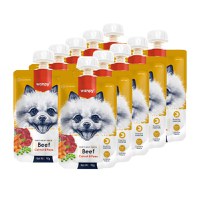 WANPY Tasty Meat Paste, XS-M, Vită, punguță recompense câini, (piure), 90g - 5