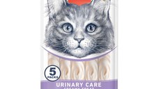 WANPY Urinary Care Creamy Treats, Rață și Pui, punguță recompense funcționale pisici, sistem urinar, (piure), 70g