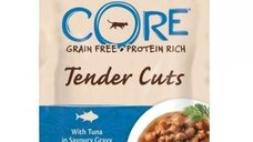 Wellness Core Cat Tender Cuts cu ton in sos, hrana umeda pentru pisici, 85 g