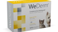 WEPHARM WeDerm, supliment piele & blană câini, capsule WEPHARM WeDerm, XS-XL, supliment piele & blană câini și pisici, flacon, 60 capsule