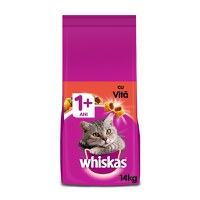 WHISKAS Adult, Vită, hrană uscată pisici, 14kg - 4