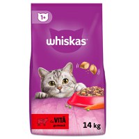 WHISKAS Adult, Vită, hrană uscată pisici, 14kg - 7