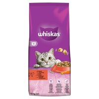 WHISKAS Adult, Vită, hrană uscată pisici, 14kg - 9