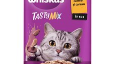 WHISKAS Tasty Mix - Crema Delicioasa cu Miel si Curcan pentru Pisici, 85g