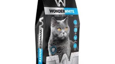 WONDERWHITE Carbune Activ, așternut igienic pisici, granule, bentonită, aglomerant, neutralizare mirosuri, fără praf, 5kg
