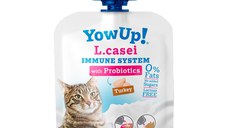 YOWUP! L Casei, Curcan, recompense funcționale pisici, sistem imunitar, sistem digestiv, (topping), 85g