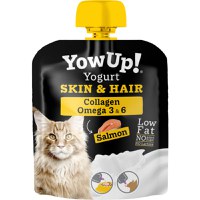 YOWUP! Yogurt Hair & Skin, Somon, recompense funcționale pisici junior & adult, piele & blană, (topping), 85g - 1