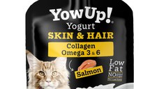 YOWUP! Yogurt Hair & Skin, Somon, recompense funcționale pisici junior & adult, piele & blană, (topping), 85g