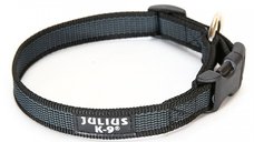 Zgarda IDC Julius K9 din Nylon 20 mm, Neagra - Confort si Durabilitate pentru Caini