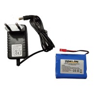 Acumulator Toslon 12v Li-Ion cu Incarcator 220V pentru ecranele sonarelor Toslon - 1