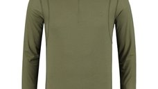 Bluza Korda Kool Quick Dry Long Sleeve Zip Neck, Olive (Marime: M)