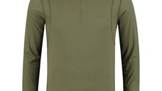 Bluza Korda Kool Quick Dry Long Sleeve Zip Neck, Olive (Marime: M)