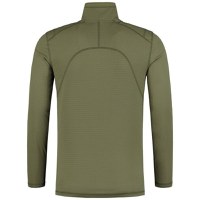 Bluza Korda Kool Quick Dry Long Sleeve Zip Neck, Olive (Marime: M) - 2