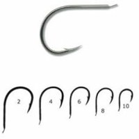 Carlig Mustad nichel forjat revers rotund 10001BLN/10buc plic (Marime Carlige: Nr. 1) - 1