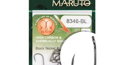 Carlige barbless Maruto HC-8346, Black, 10buc (Marime: 12)