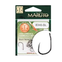 Carlige barbless Maruto HC-8346, Black, 10buc (Marime: 8) - 1