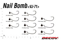 Carlige Decoy Jig Vj-71 Nail Bomb, Nr. 1/0 (Marime Carlige: Nr. 1/0, Greutate jig: 2.5 g) - 3