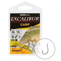 Carlige Excalibur Carp Maggot NS, 10buc (Marime: 14) - 1