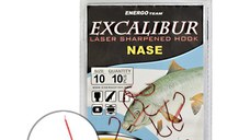 Carlige Excalibur Nase Bolo Red (Marime Carlige: Nr. 10)