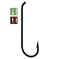 Carlige fly Tiemco TMC5262, cu spin, 20buc (Marime Carlige: Nr. 10) - 1