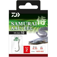 Carlige Legate Daiwa Samurai Eel, 10buc/plic (Marime Carlige: Nr. 8) - 1