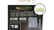 Carlige legate Maver Invincible CS26 Banded, 30cm, 3mm, 8bc (Marime Carlige: Nr. 18)
