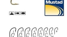 Carlige Mustad 224 Classic Superior Crystal, aurii, marimea 8, 10 buc/plic (M.275)