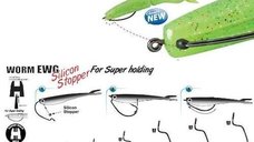 Carlige OffSet cu Stopper de Silicon Gamakatsu - 5buc/plic (Nr. 1/0)