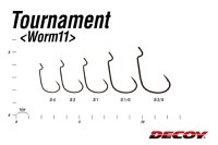 Carlige Offset Decoy Worm 11 Tournament (Marime Carlige: Nr. 2) - 3