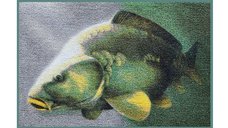 Covor Delphin Crap 3D, Verde, 60x40cm