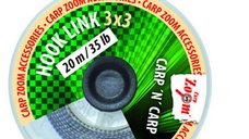 Fir Carp Zoom Hooklink 3x3, Brown, 20m (Rezistenta fir: 15 lbs)
