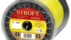 Fir monofilament Stroft Color, galben-fluo, 1000m (Diametru fir: 0.22 mm)