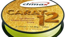 Fir textil Climax Carat 12, galben fluo, 135m (Diametru fir: 0.20 mm)