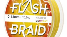 Fir textil Climax Flash Braid, galben fluo, 100m (Diametru fir: 0.25 mm)