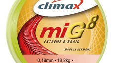 Fir Textil Climax MIG 8, galben fluo, 135m (Diametru fir: 0.20 mm)