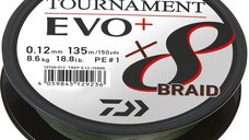 Fir Textil Daiwa Tournament 8X Braid Evo+ Dark Green, 135m, 0.16 mm