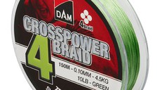 Fir Textil Dam Crosspower 4X Green, 150m (Diametru fir: 0.17 mm)