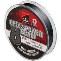 Fir Textil Dam Crosspower 8X Dark Grey, 150m (Diametru fir: 0.20 mm) - 1