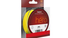 Fir Textil Delphin HERO 4, Galben Fluo, 300m (Diametru fir: 0.30 mm)