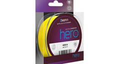 Fir Textil Delphin HERO 8, Galben-Fluo, 300m (Diametru fir: 0.25 mm)