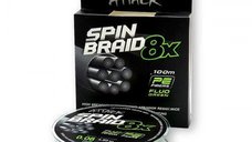 Fir textil Formax Attack Spinbraid 8X, verde-fluo, 100m (Diametru fir: 0.08 mm)