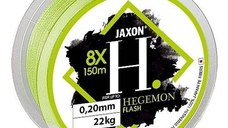 Fir textil Jaxon Hegemon 8X Flash, verde fluo, 150m (Diametru fir: 0.06 mm)