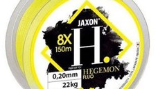 Fir textil Jaxon Hegemon 8X galben fluo, 150m (Diametru fir: 0.20 mm)