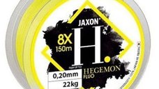 Fir textil Jaxon Hegemon 8X galben fluo, 150m (Diametru fir: 0.22 mm)