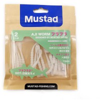Grub Mustad Aji Micro Fla, Clear Glitter Rainbow, 5cm, 15buc/plic - 2