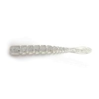 Grub Mustad Aji Micro Fla, Clear Silver Glitter, 5cm, 15buc/plic - 1